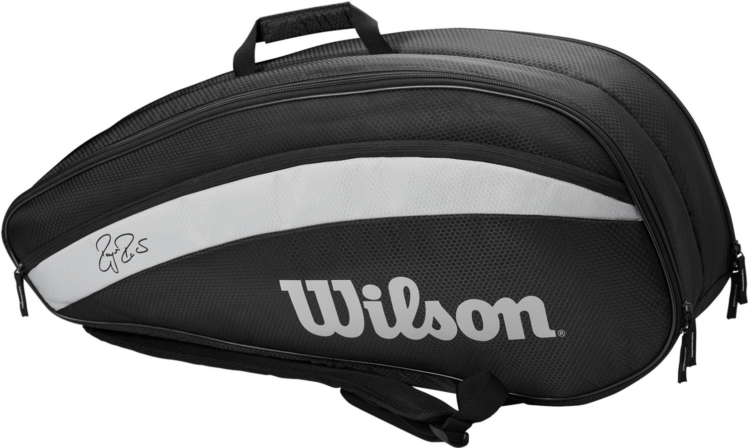Wilson Federer Team 12 Pack 2020 Black Tennis Racquet Bag 