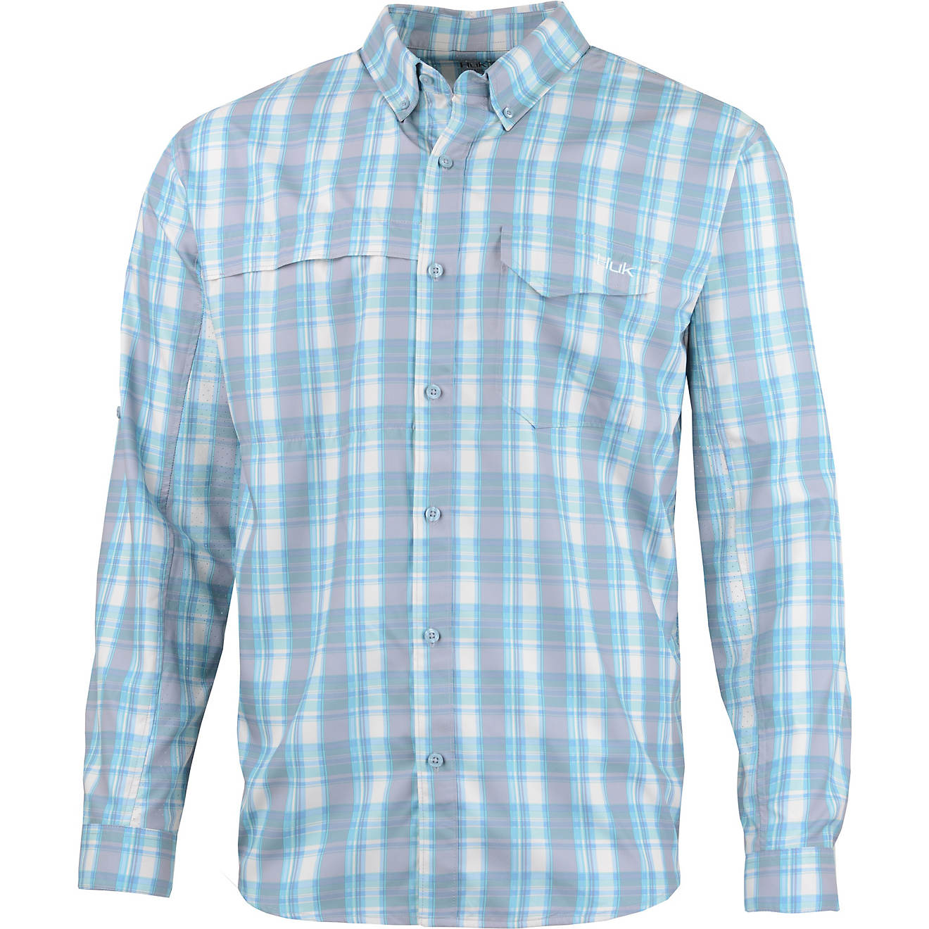 Huk Men's Tide Point Woven Plaid Button-Down Shirt                                                                               - view number 1
