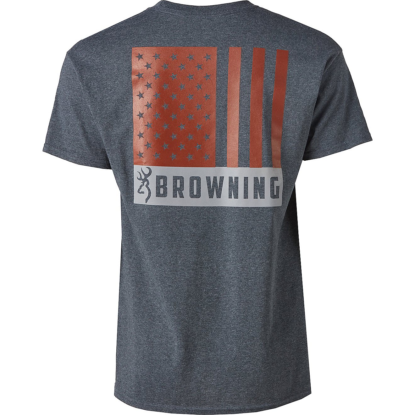 Browning Men's Classic Tonal Flag T-shirt                                                                                        - view number 1