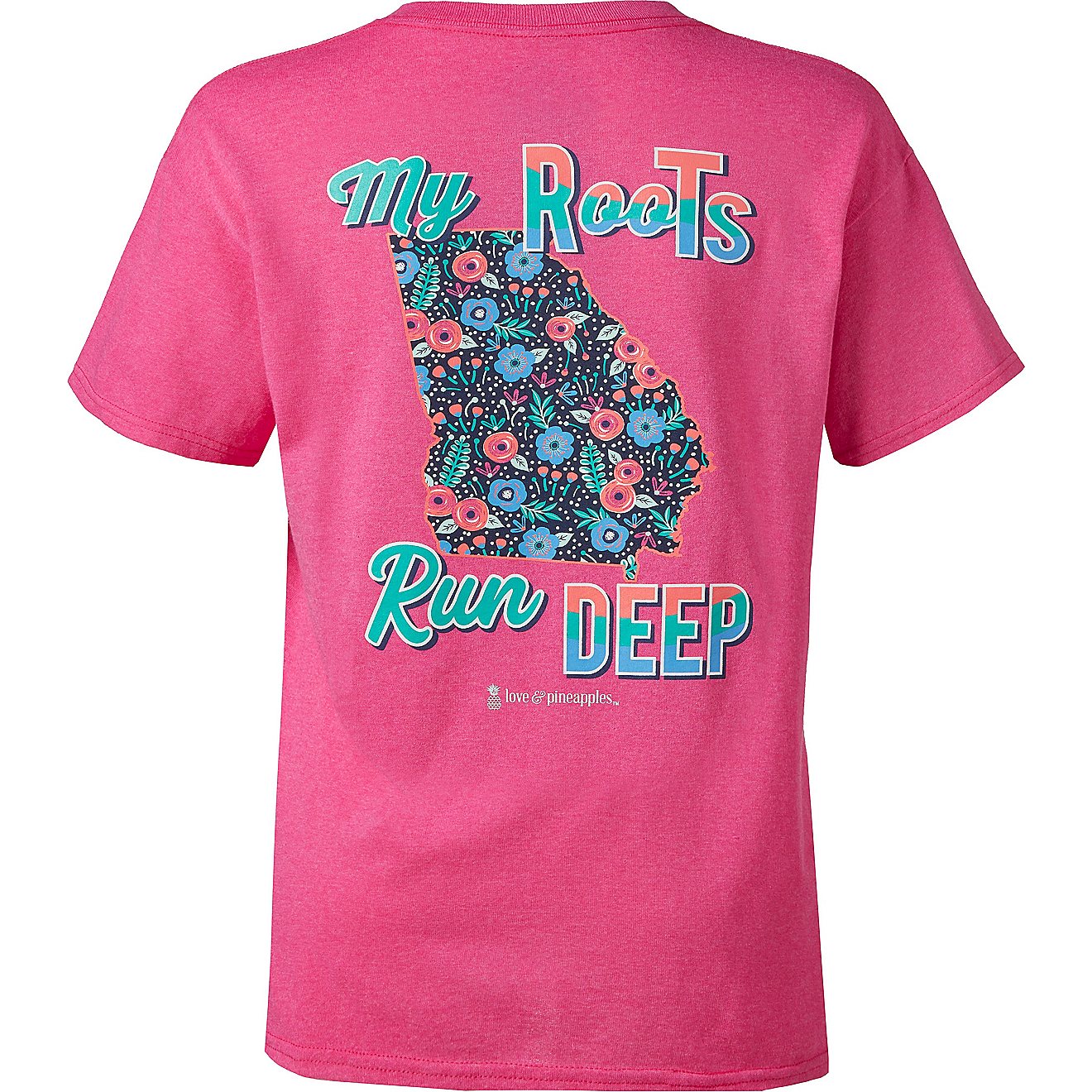 Love & Pineapples Women's Georgia My Roots Run Deep T-shirt                                                                      - view number 1