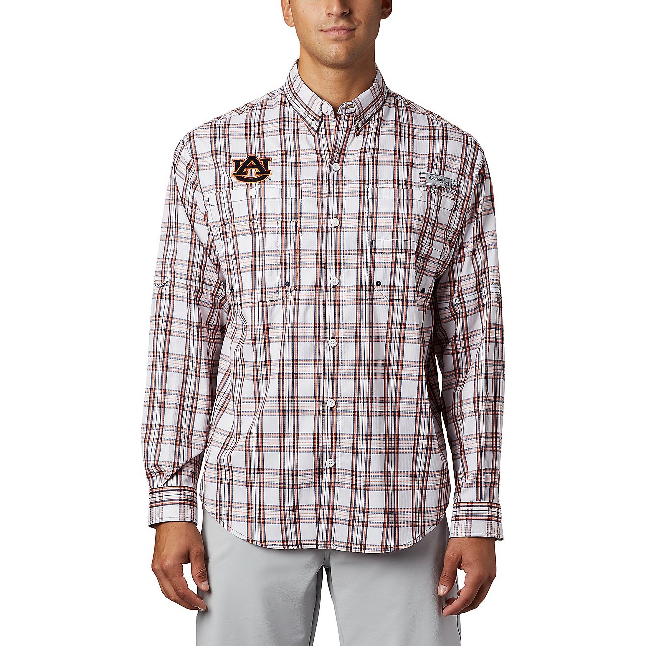 Columbia Sportswear Men's Auburn University Super Tamiami Button Down Shirt                                                      - view number 1