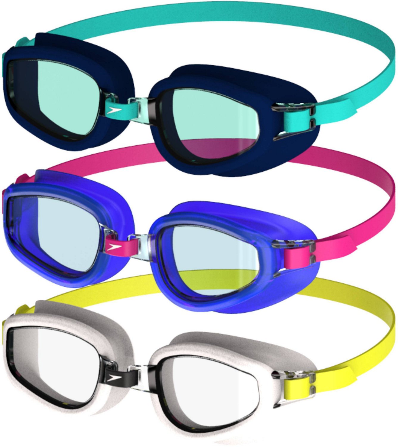 speedo youth goggles 3 pack