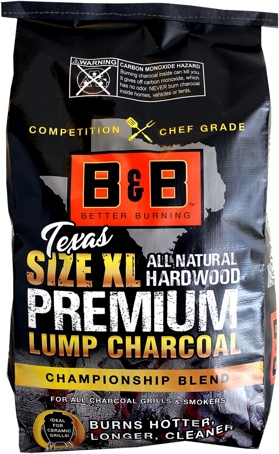 B&B All Natural Premium 24 lb XL Lump Charcoal                                                                                  