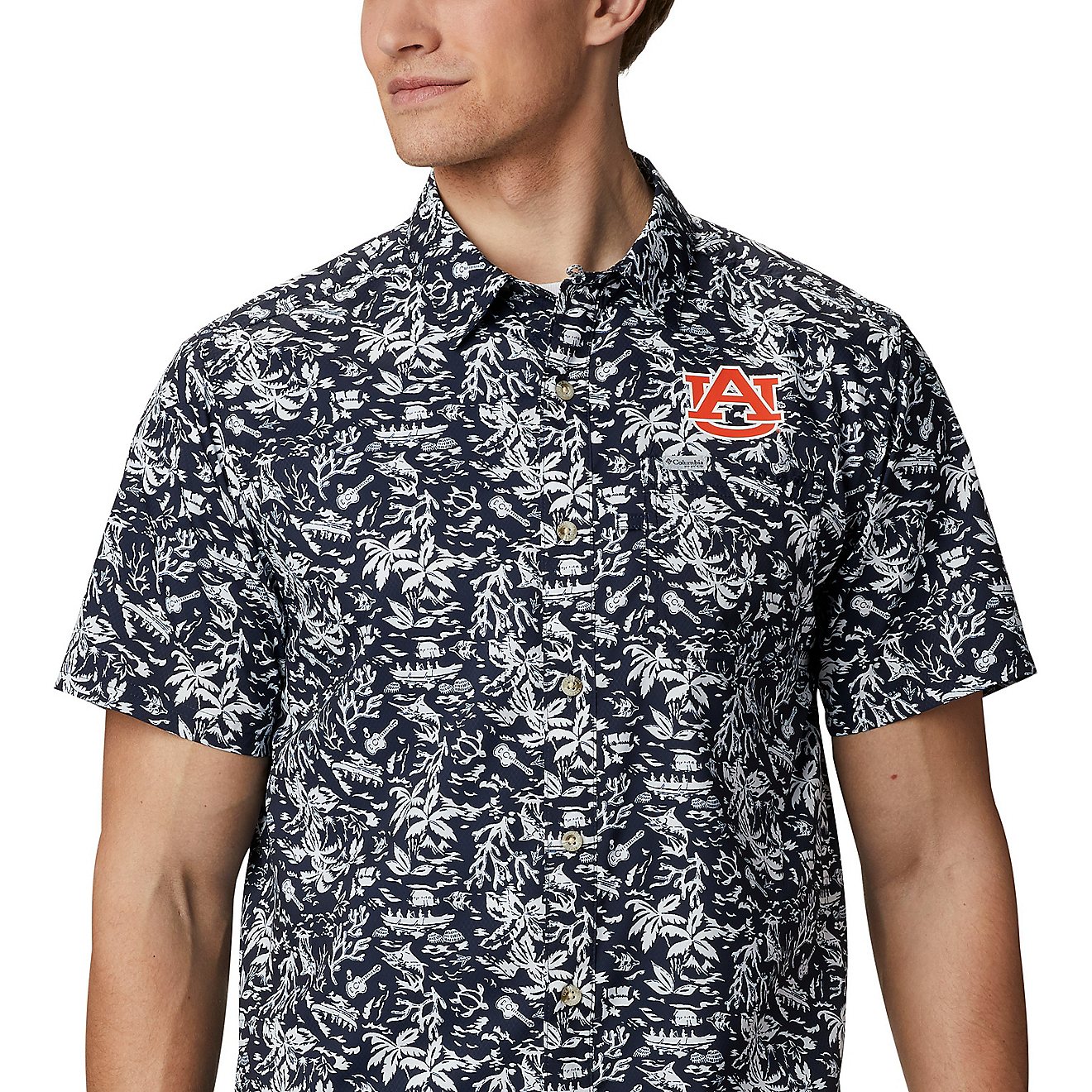 Columbia Sportswear Men's Auburn University Super Slack Tide Shirt                                                               - view number 3