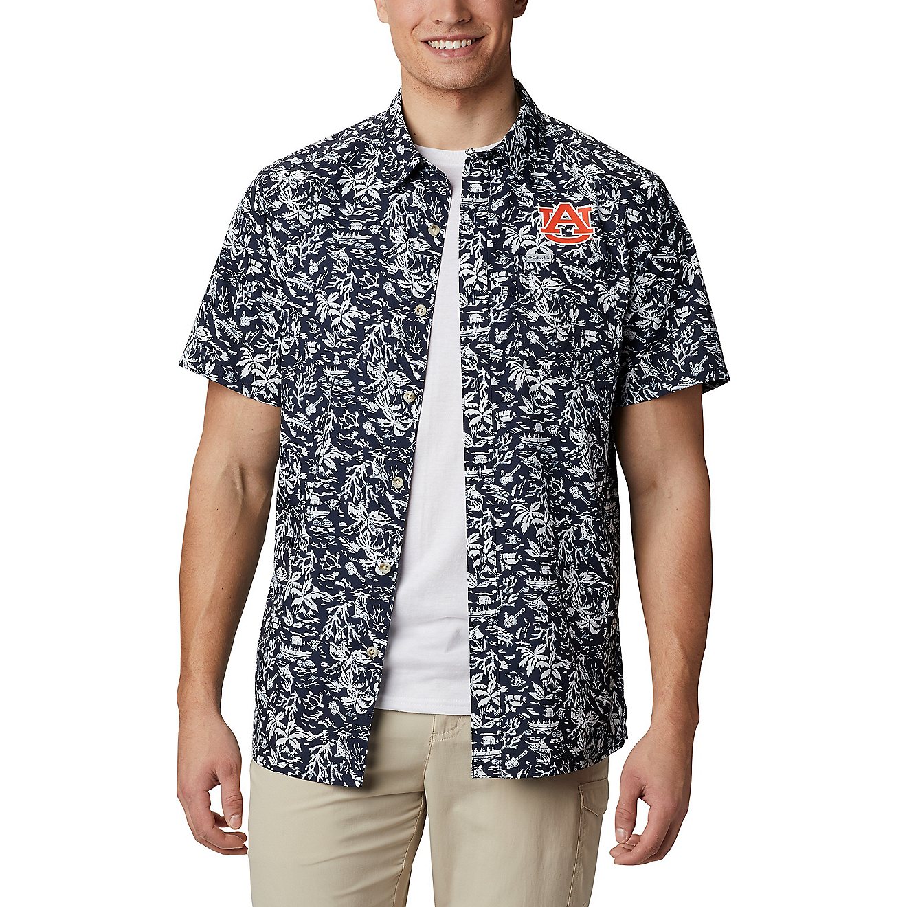 Columbia Sportswear Men's Auburn University Super Slack Tide Shirt                                                               - view number 1