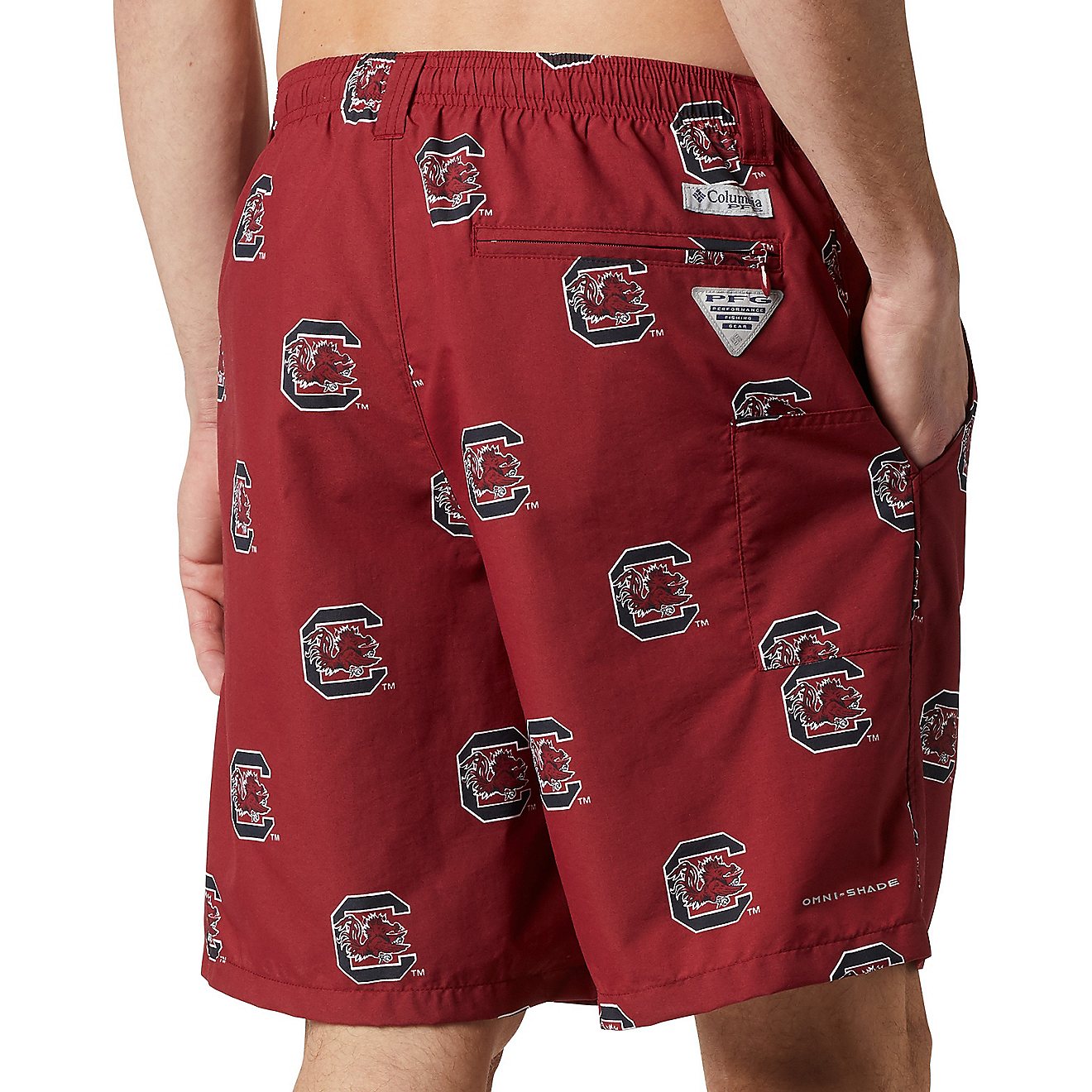 Columbia Sportswear Men's University of South Carolina Backcast II Printed Shorts                                                - view number 4
