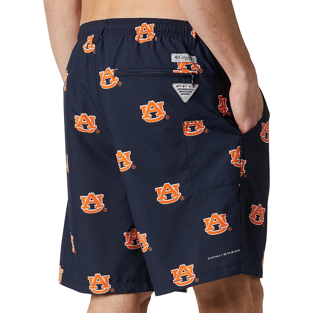 Columbia Sportswear Men's Auburn University Backcast II Printed Shorts                                                           - view number 4