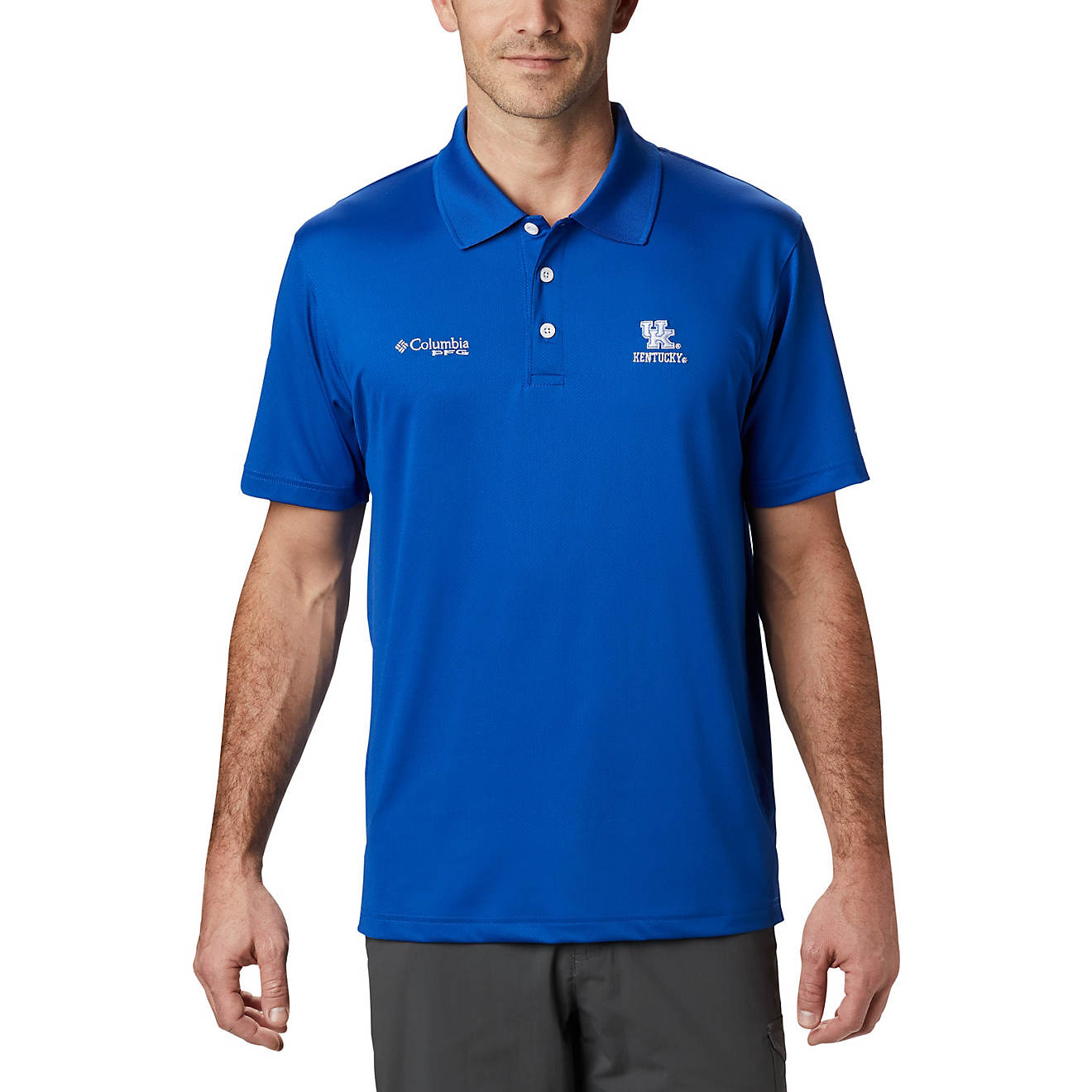 Columbia Sportswear Men's University of Kentucky CLG Skiff Cast Polo Shirt                                                       - view number 1