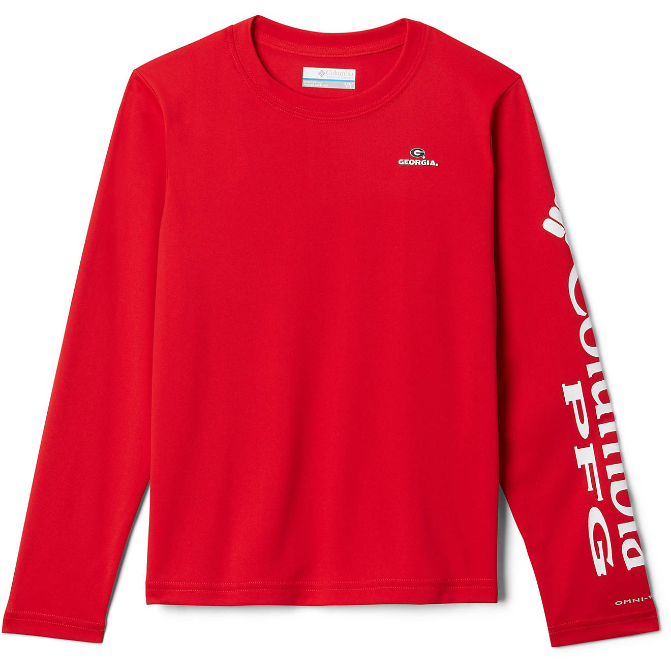 Columbia Sportswear Youth University of Georgia CLG Terminal Tackle Long Sleeve T-shirt                                          - view number 1