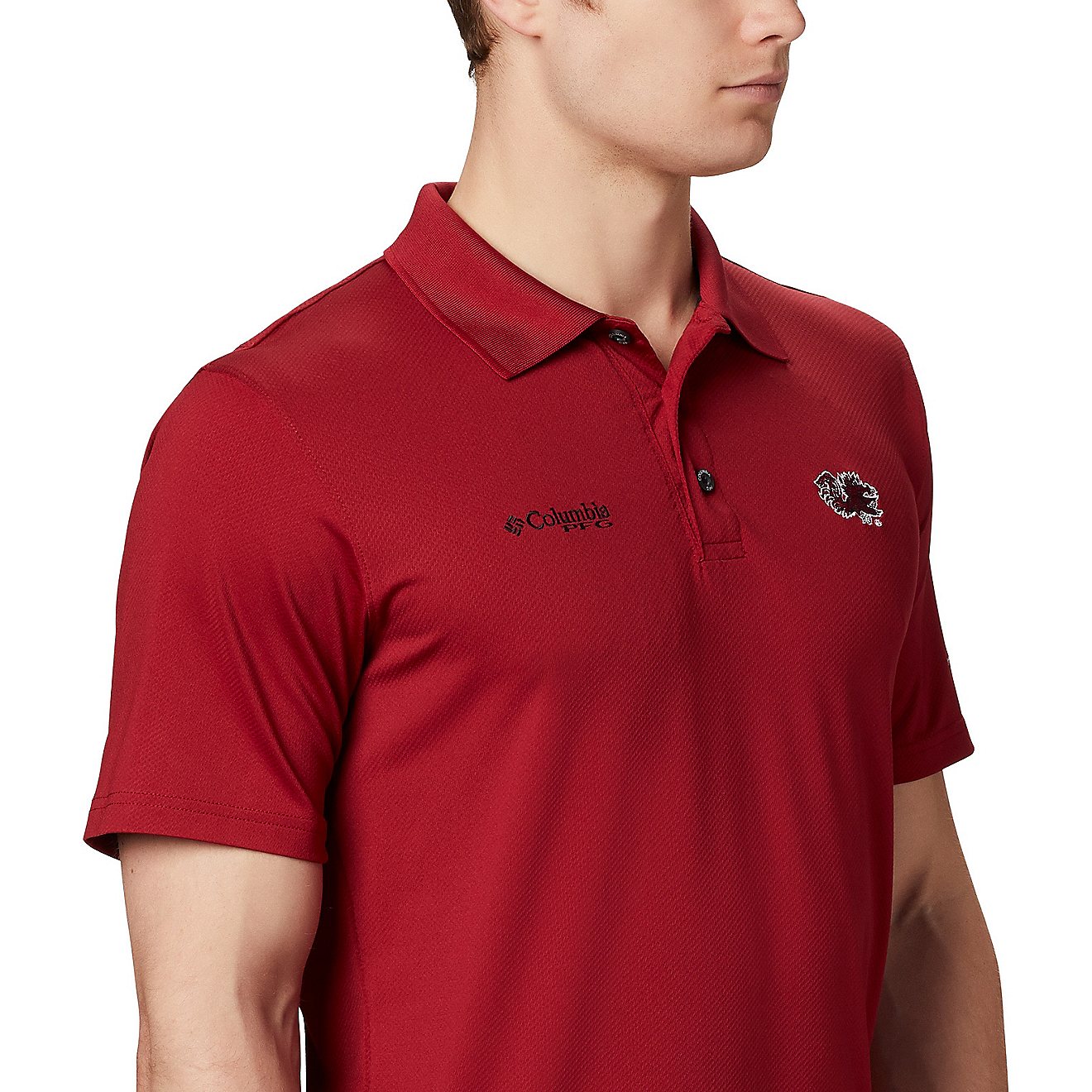 Columbia Sportswear Men's University of South Carolina CLG Skiff Cast Polo Shirt                                                 - view number 3