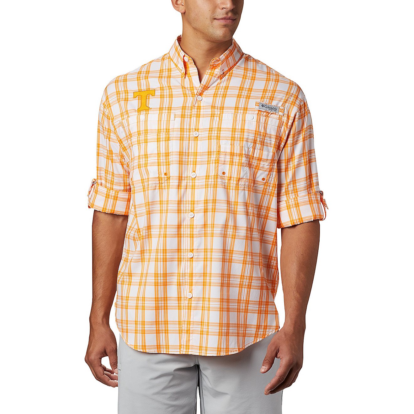 Columbia Sportswear Men's University of Tennessee Super Tamiami Button Down Shirt                                                - view number 3