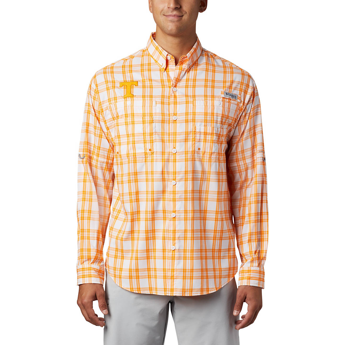 Columbia Sportswear Men's University of Tennessee Super Tamiami Button Down Shirt                                                - view number 1