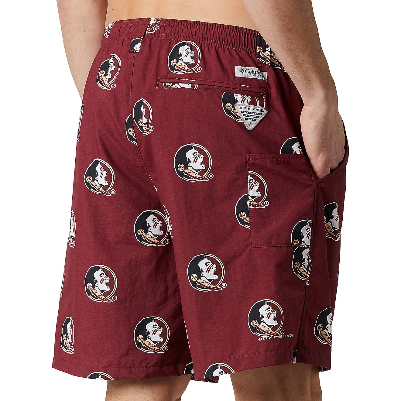 Columbia Sportswear Men's Florida State University Backcast II Printed Shorts                                                    - view number 4