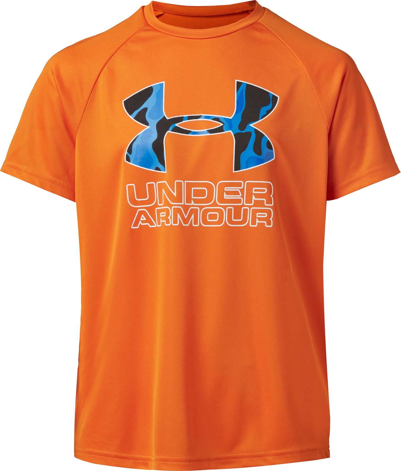 Under Armour Boys' Tech Hybrid Logo Graphic T-shirt | Academy