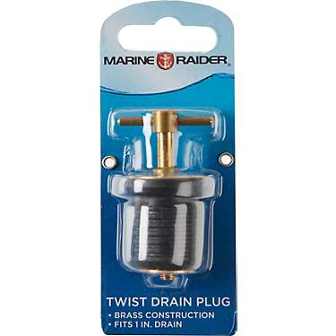 Marine Raider Twist 1 in Brass Drain Plug                                                                                       