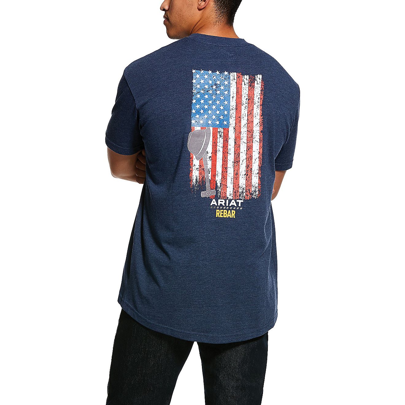 Ariat Men's Rebar CottonStrong American Grit T-shirt                                                                             - view number 1