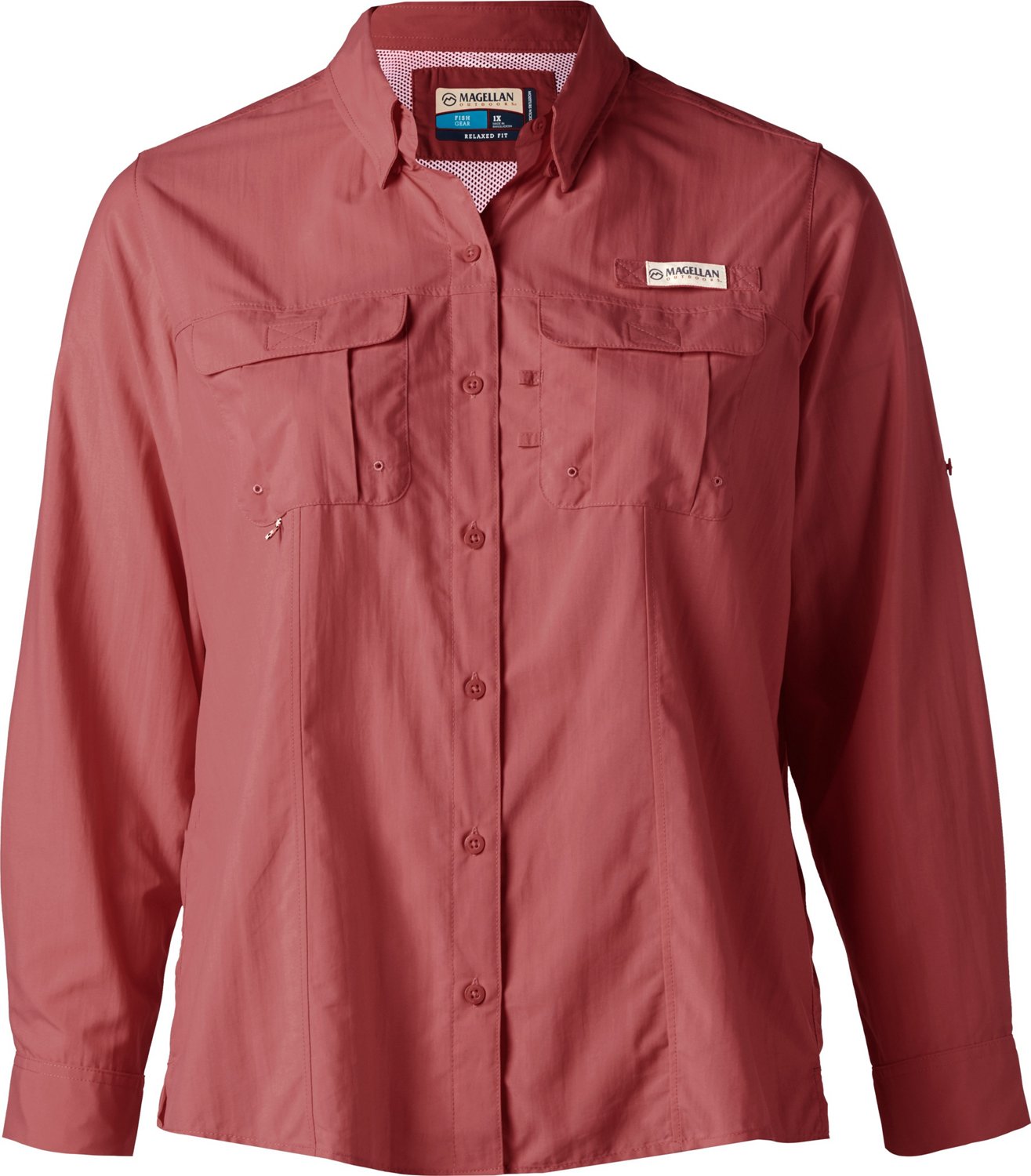 magellan outdoors women's overcast fishing button down shirt