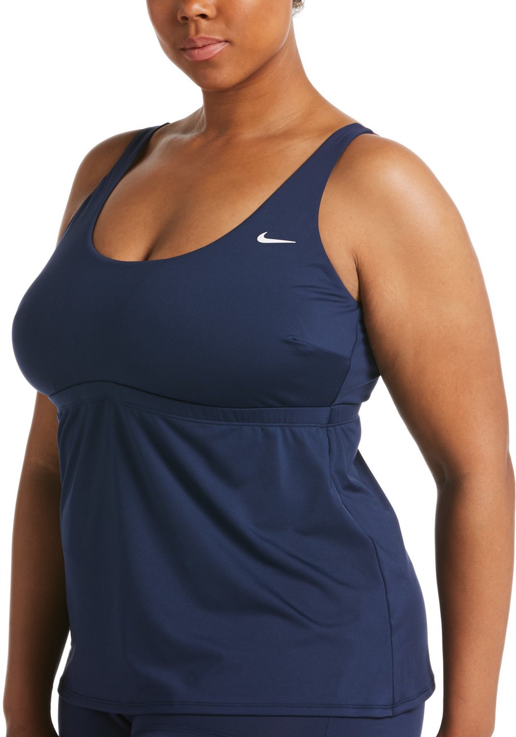 nike women's essential scoop neck midkini top