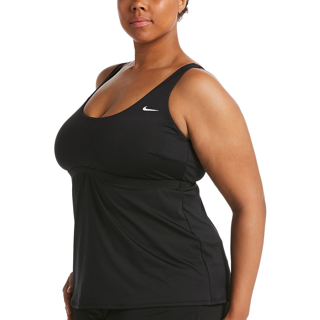 Nike Women's Essential Scoop Neck Tankini Plus Size Swim Top                                                                     - view number 3