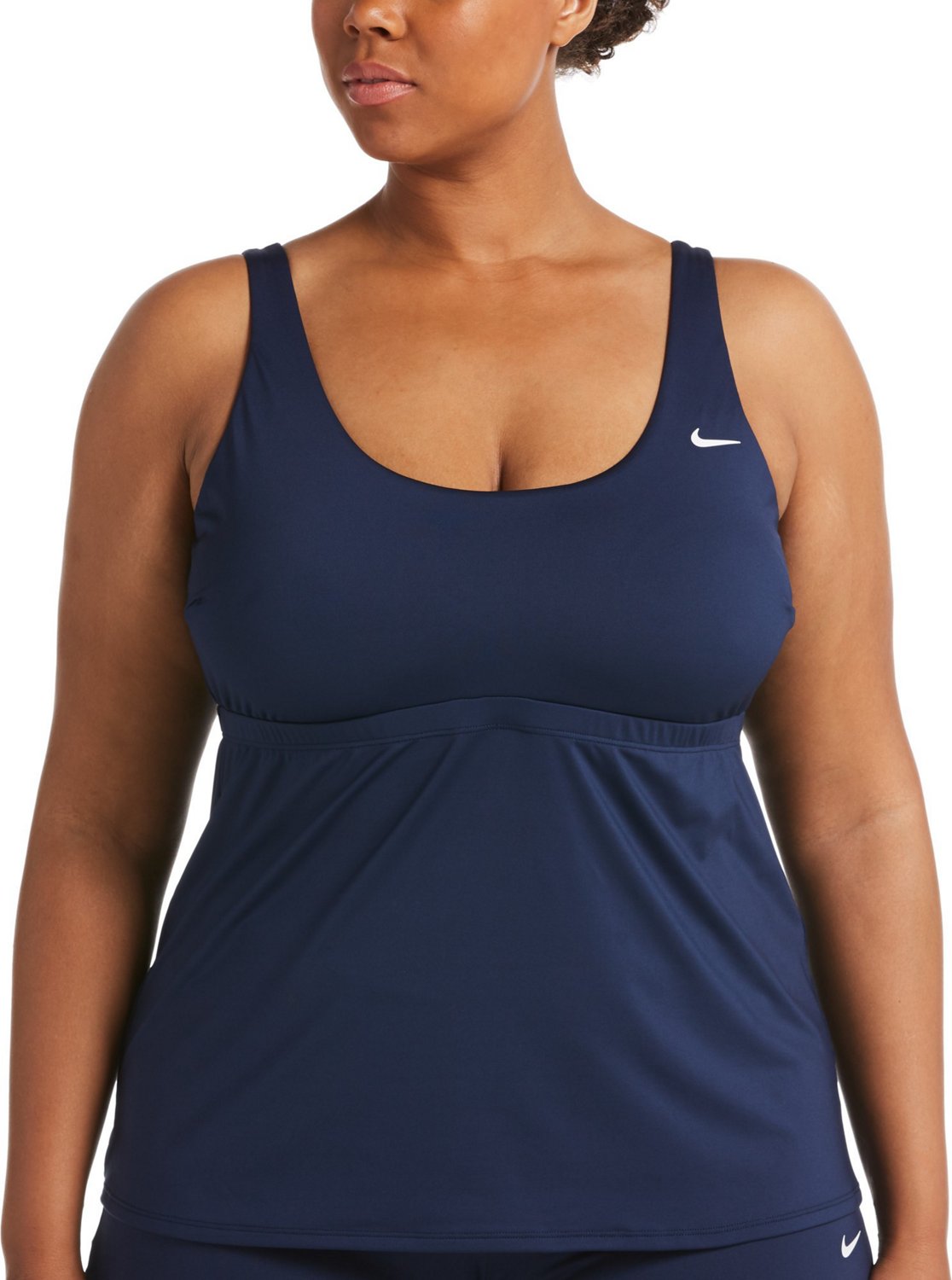 Nike Women's Essential Scoop Neck Tankini Plus Size Swim Top | Academy