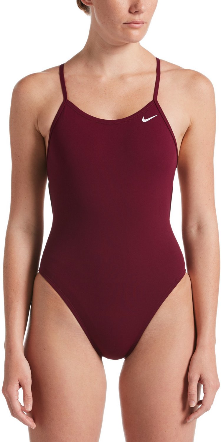 red nike one piece swimsuit