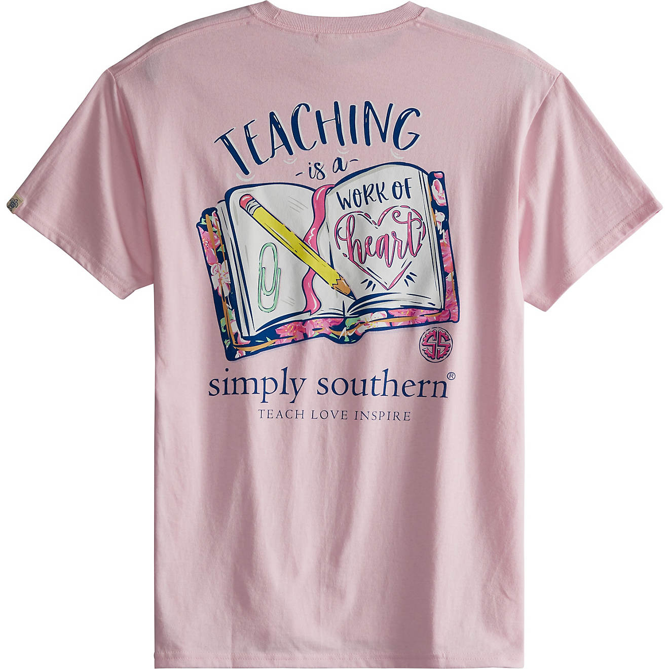 Simply Southern Women's Teach Heart Graphic T-shirt                                                                              - view number 1