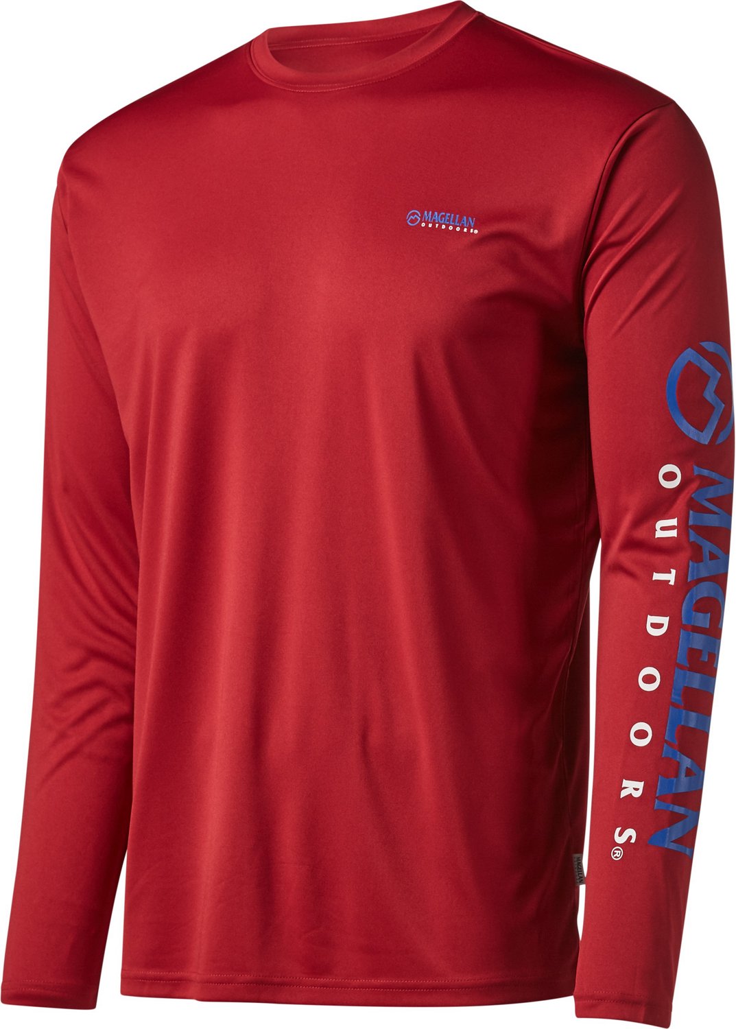 Magellan Outdoors Men's Casting Crew Long Sleeve Fishing Shirt Academy