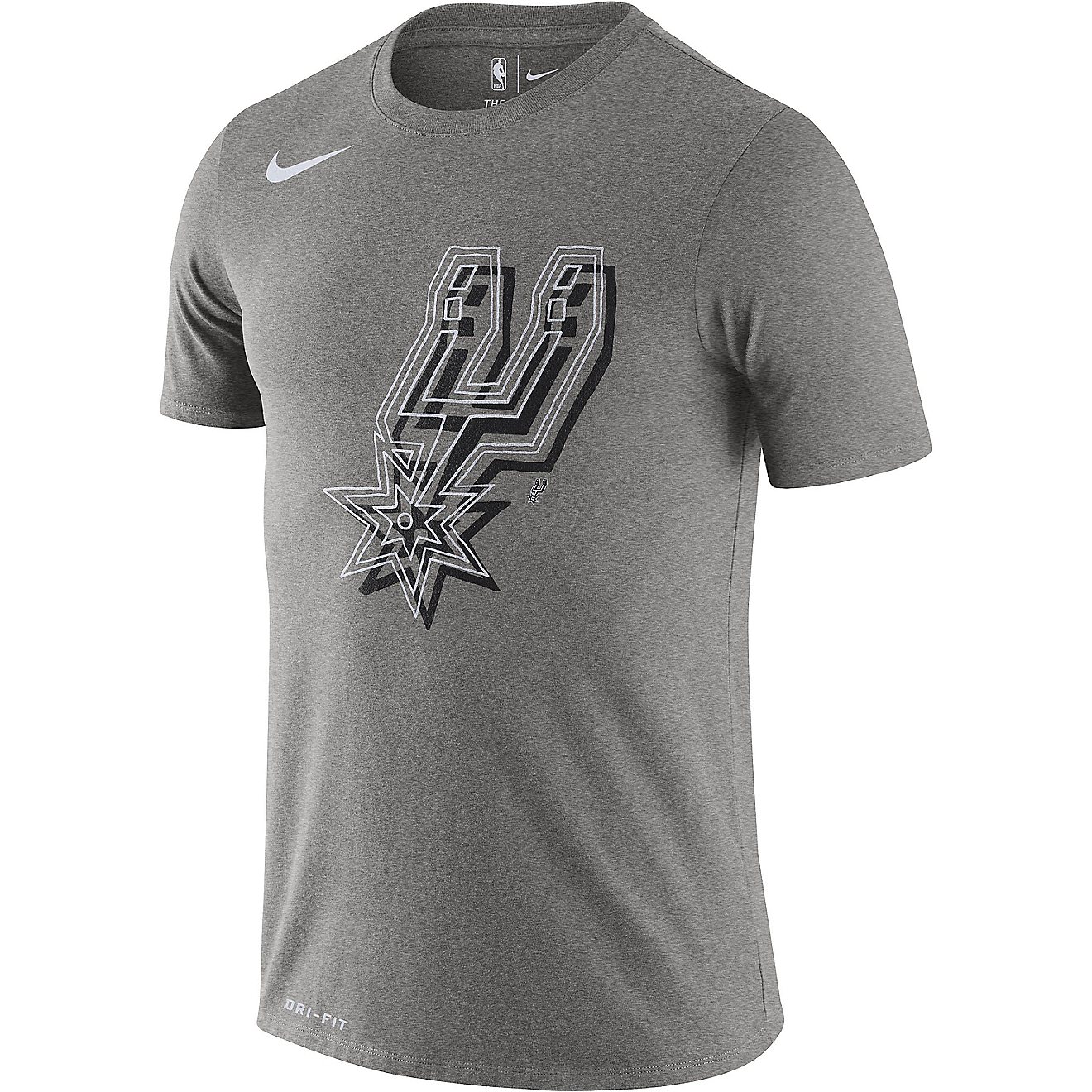 Nike Men's San Antonio Spurs Fanwear RP Logo T-shirt                                                                             - view number 1