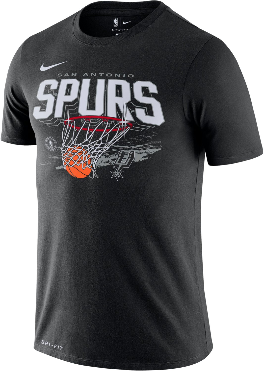 Nike Men's San Antonio Spurs Dri-FIT Fanwear Hoops T-shirt | Academy