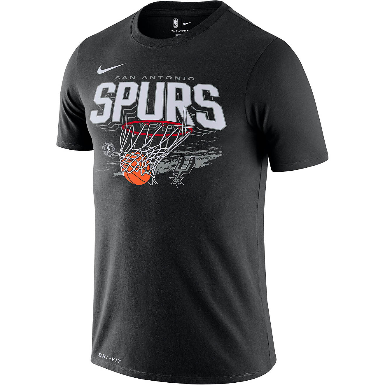 Nike Men's San Antonio Spurs Dri-FIT Fanwear Hoops T-shirt | Academy