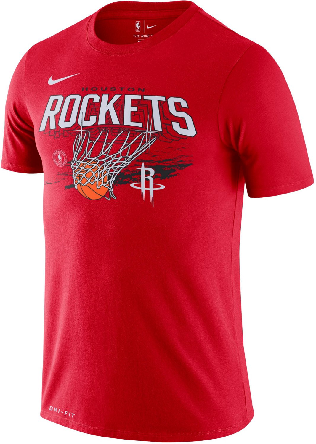 Nike Men's Houston Rockets Dri-FIT Fanwear Hoops T-shirt | Academy