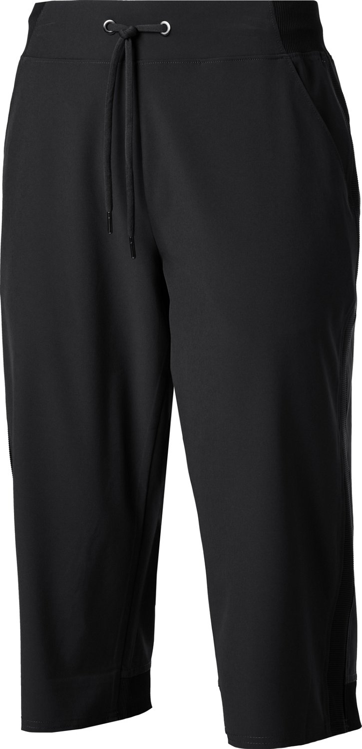 BCG Women's Woven Capri Leggings Academy
