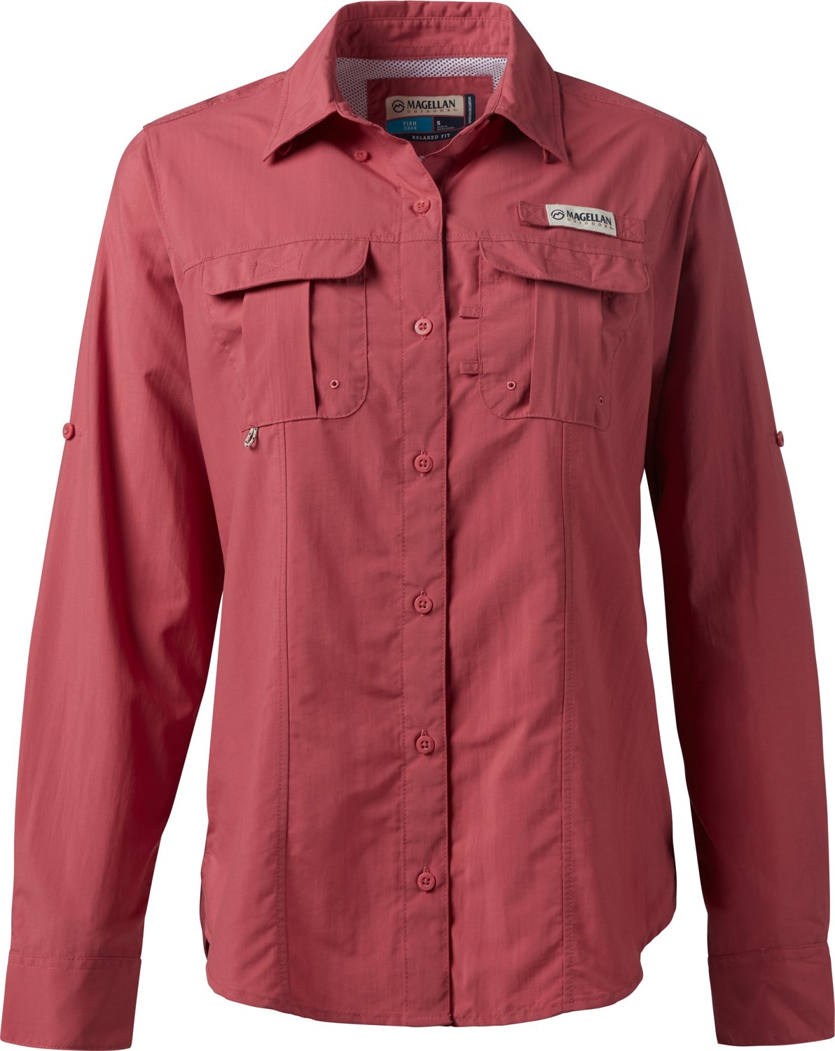 purple magellan fishing shirt