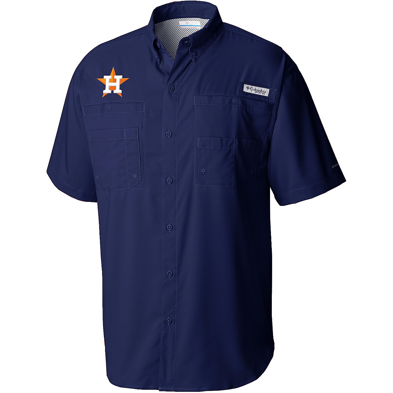 Columbia Sportswear Men's Houston Astros Tamiami Shirt                                                                           - view number 1