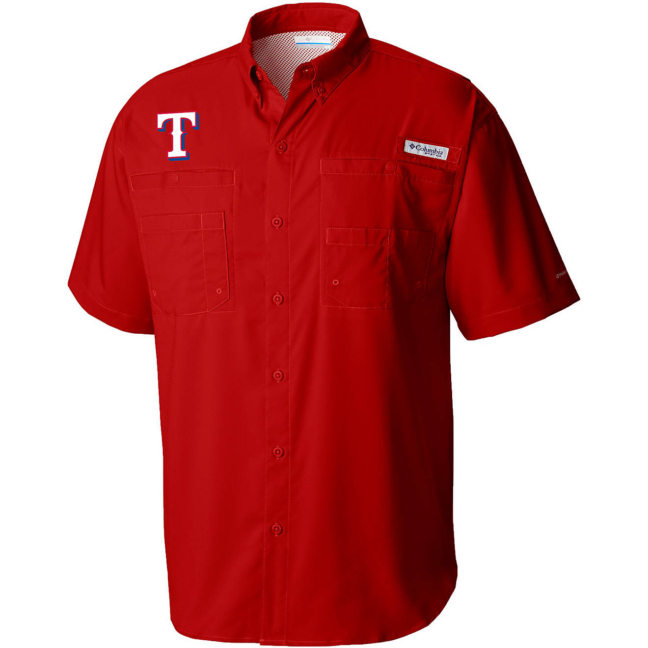 Columbia Sportswear Men's Texas Rangers Tamiami Shirt                                                                            - view number 1