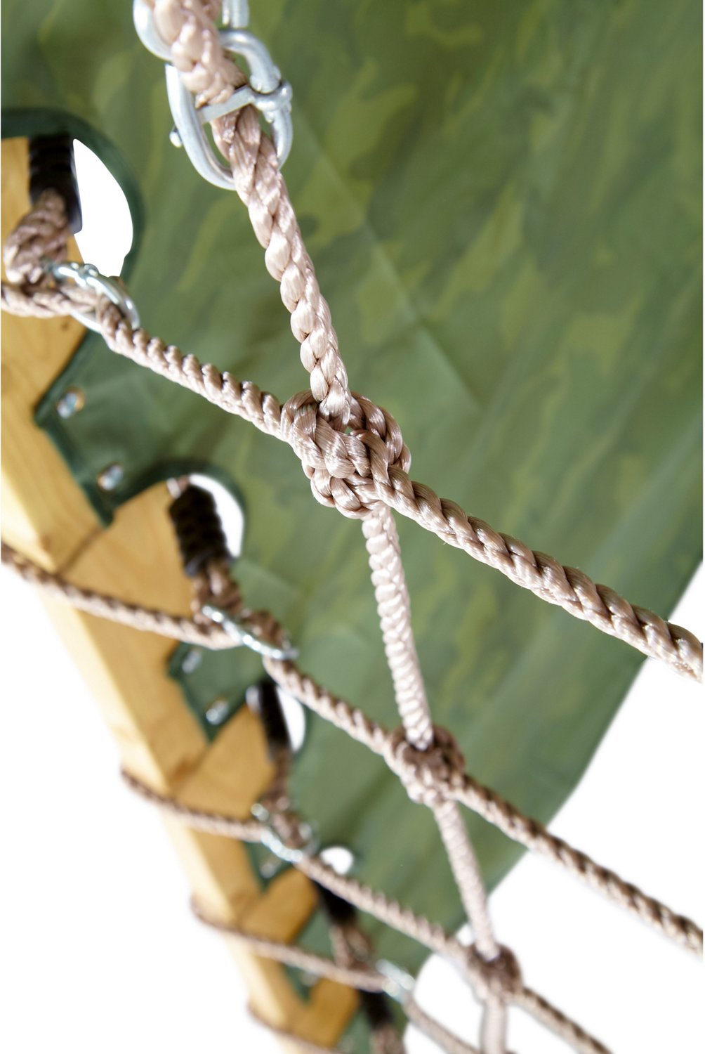 plum climbing pyramid with slide and swings