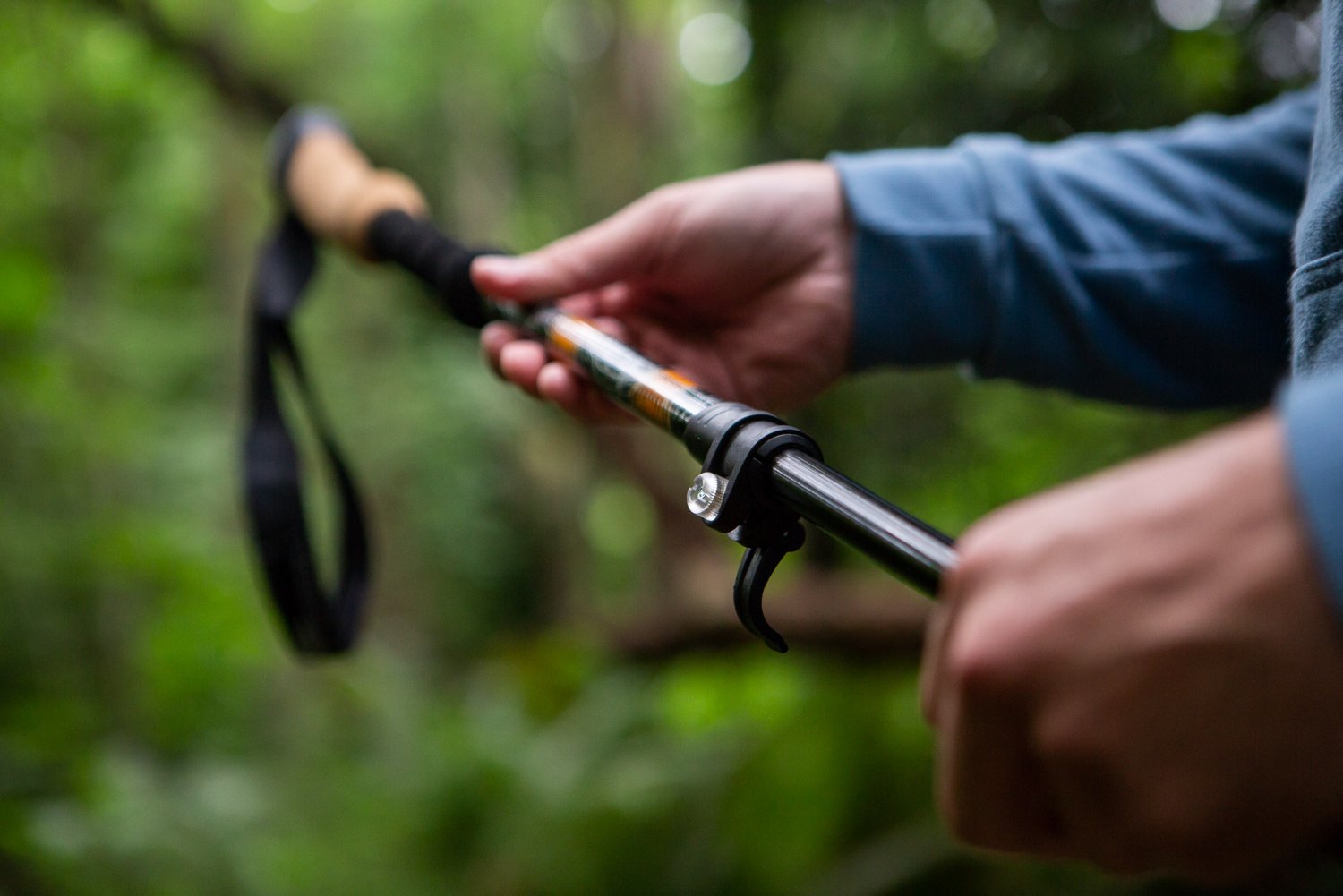 Cascade Aluminum Quick Lock Trekking Poles with Cork Grips Academy