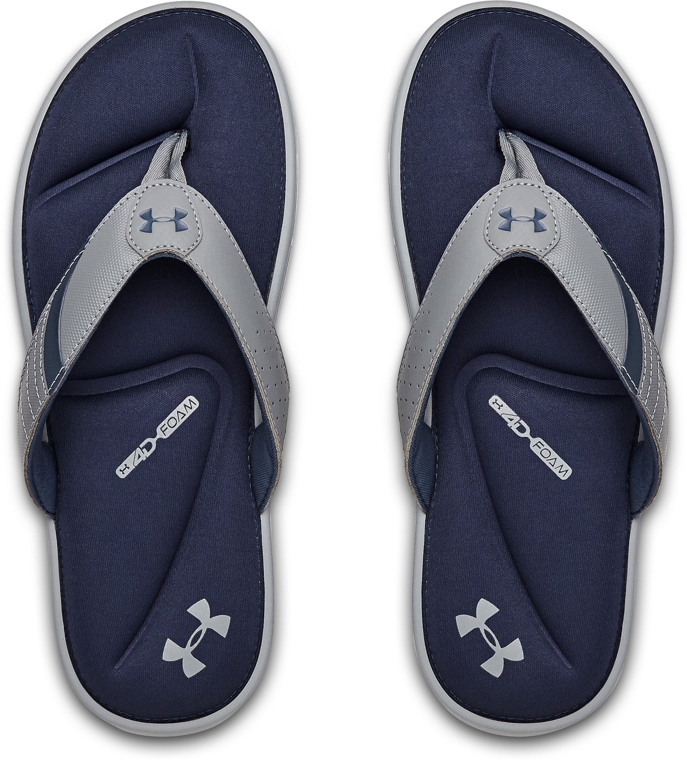 purple under armour flip flops