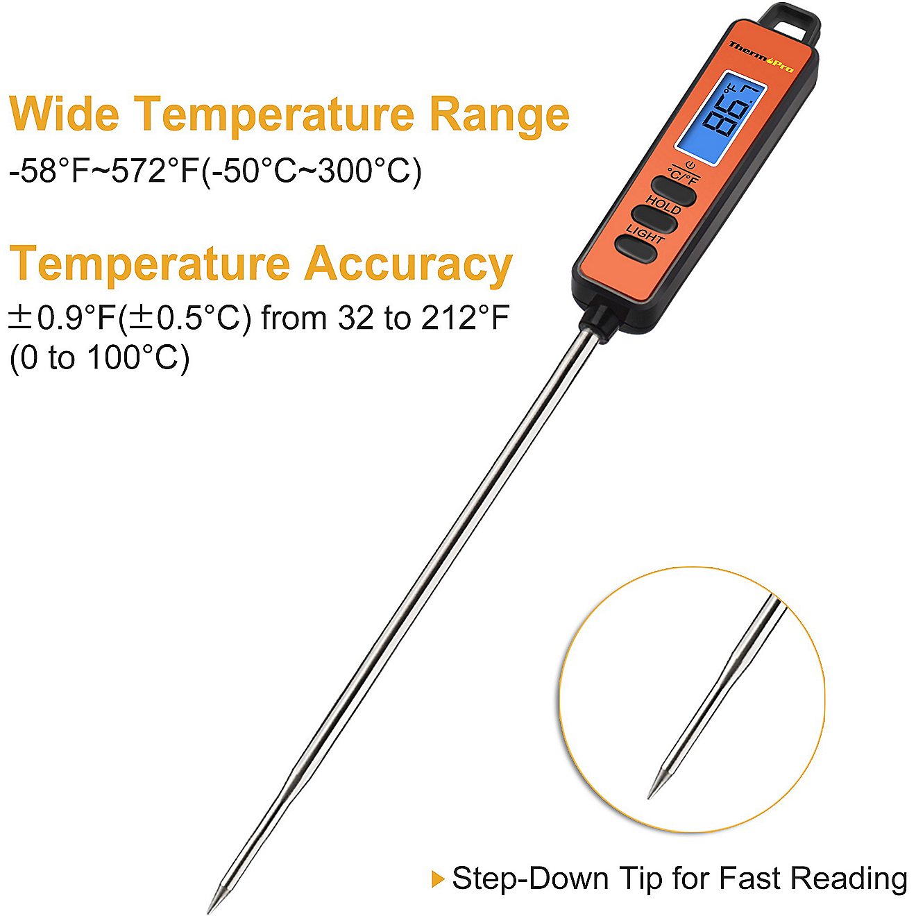 ThermoPro TP-01A Digital Instant Read Meat Thermometer                                                                           - view number 2