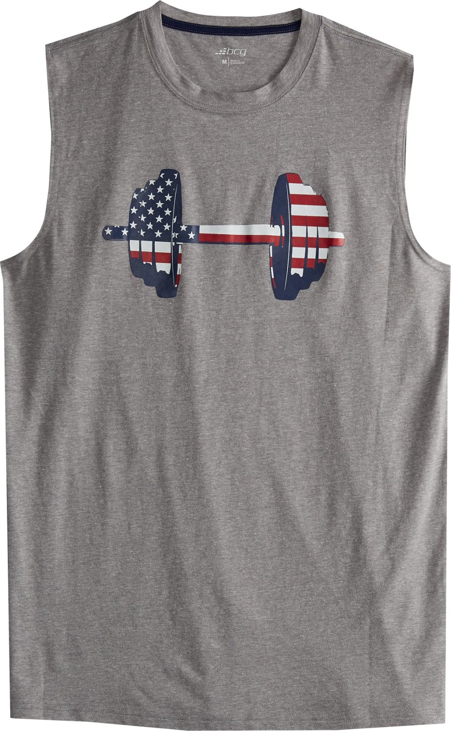 BCG Men's Athletic Barbell USA Muscle Tank Top Academy