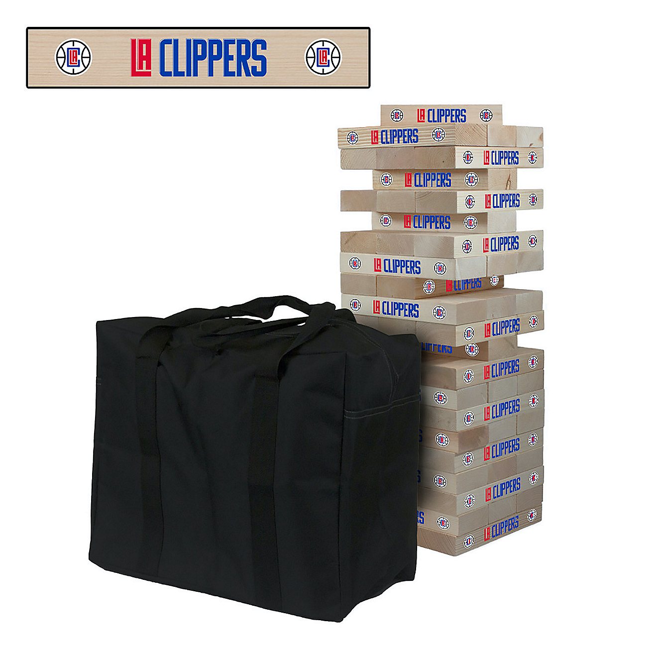 Victory Tailgate Los Angeles Clippers Giant Wooden Tumble Tower Game                                                             - view number 1