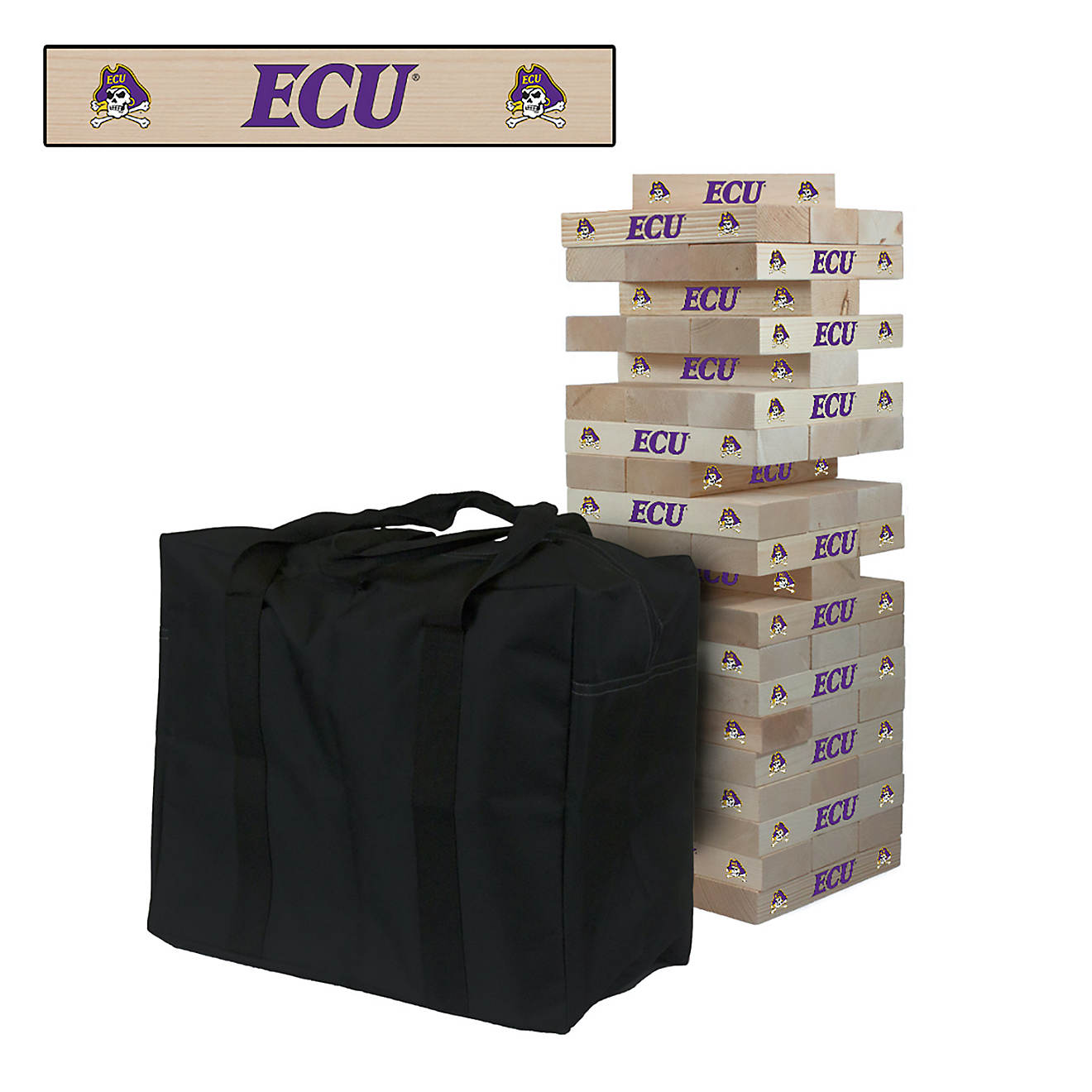 Victory Tailgate East Carolina University Giant Wooden Tumble Tower Game                                                         - view number 1