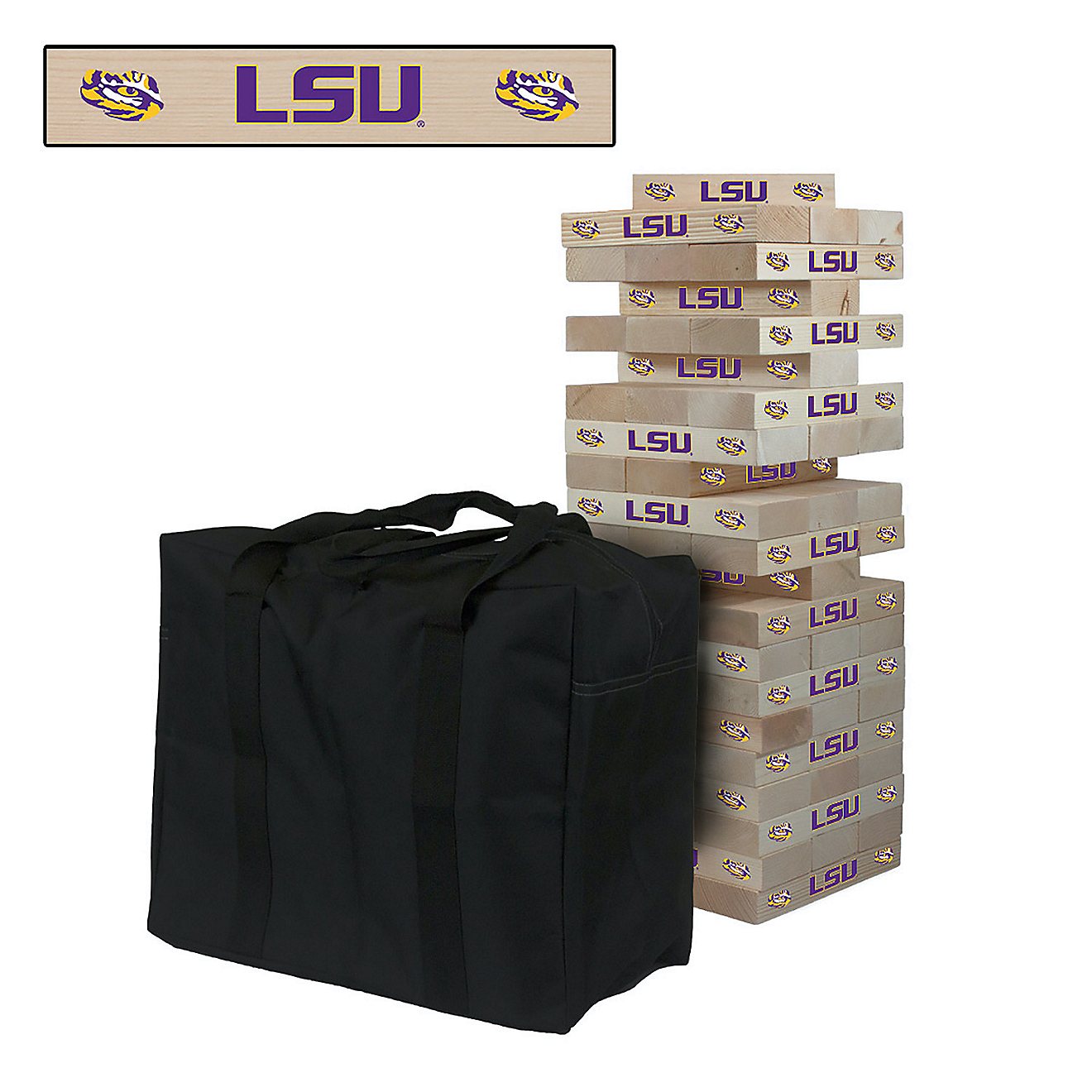 Victory Tailgate Louisiana State University Giant Wooden Tumble Tower Game                                                       - view number 1