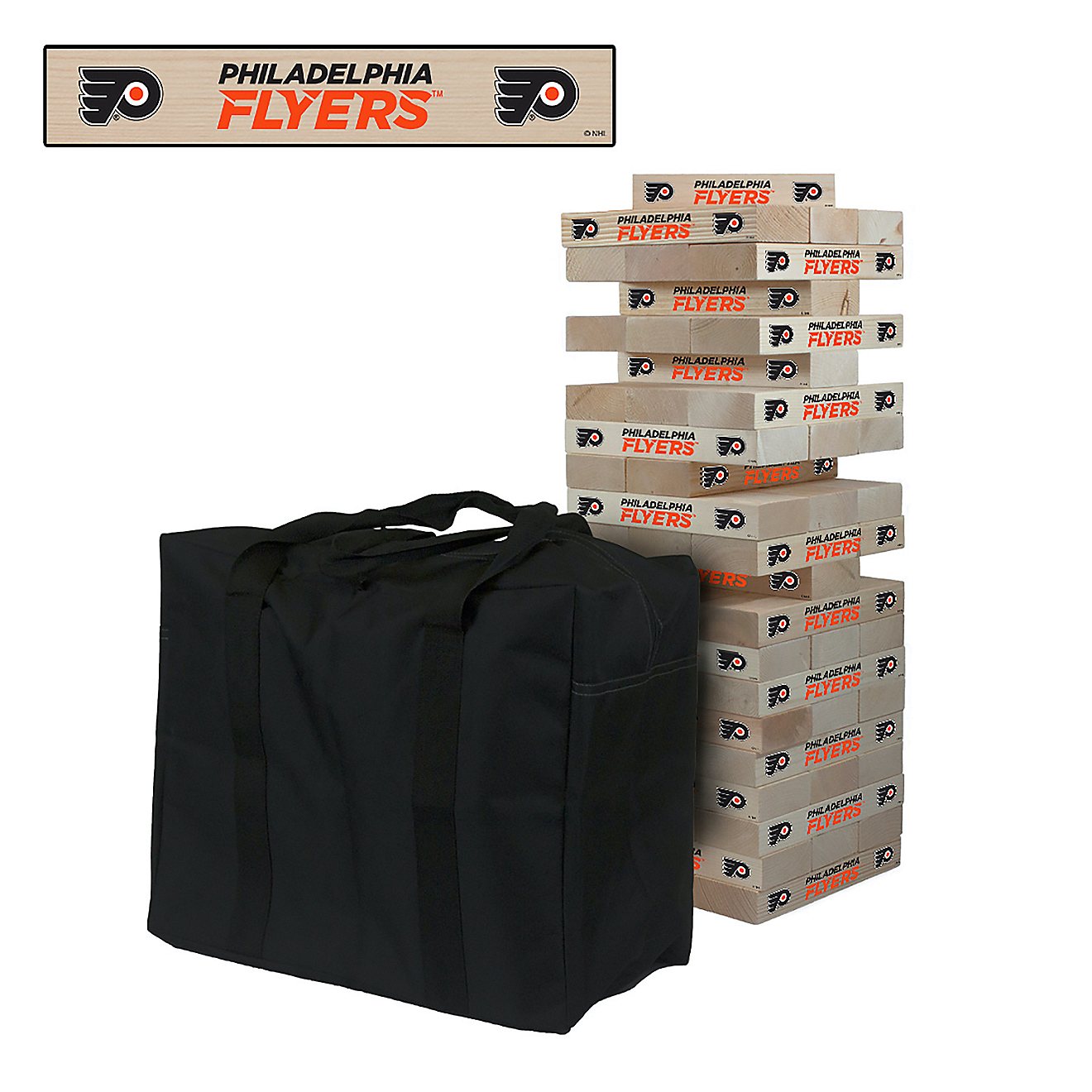 Victory Tailgate Philadelphia Flyers Giant Wooden Tumble Tower Game                                                              - view number 1