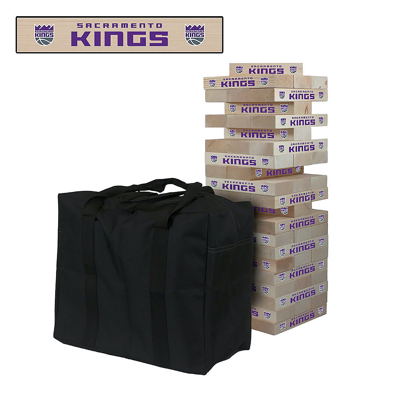 Victory Tailgate Sacramento Kings Giant Wooden Tumble Tower Game                                                                 - view number 1