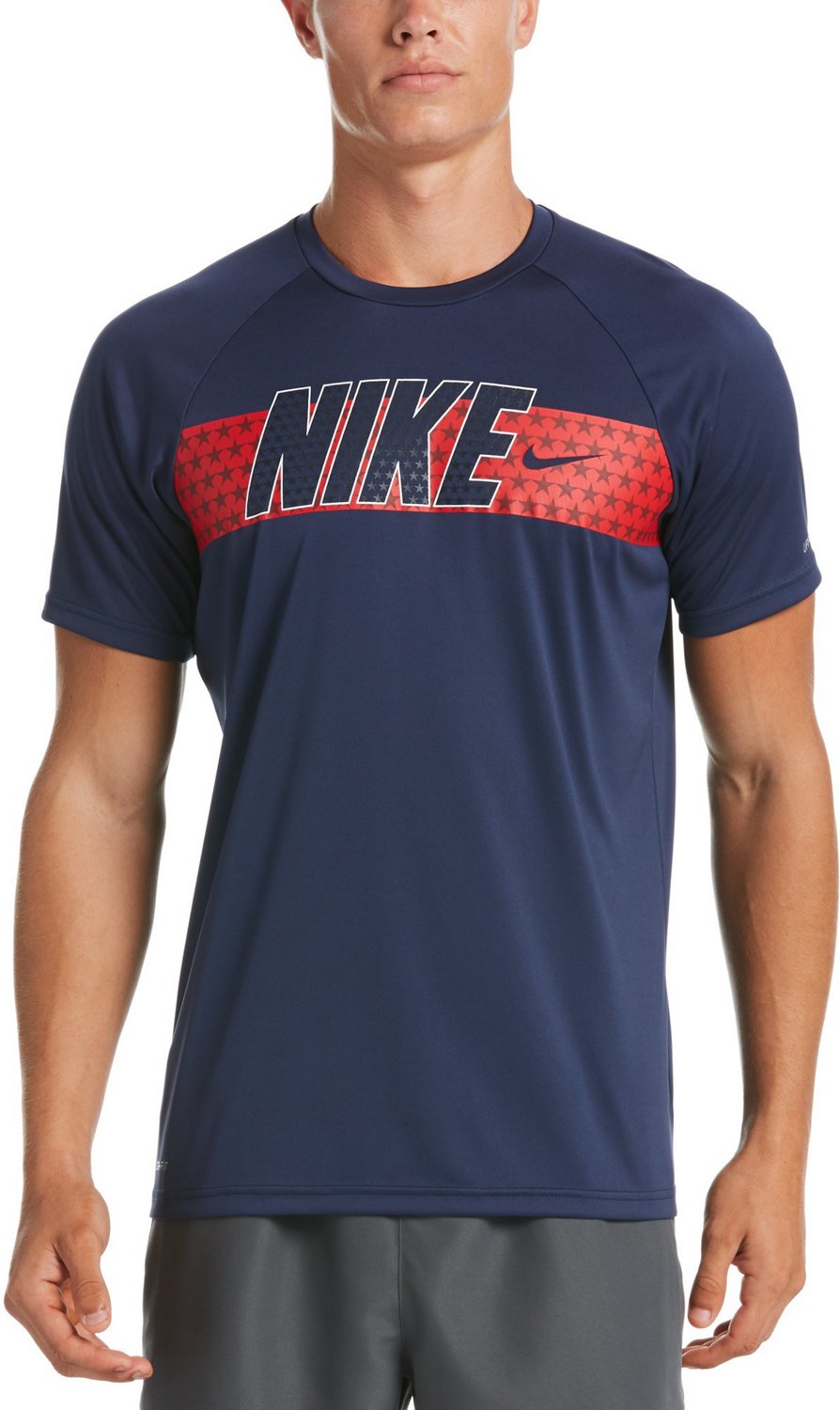 Nike Men's Americana Short Sleeve Hydroguard Swim Shirt Academy