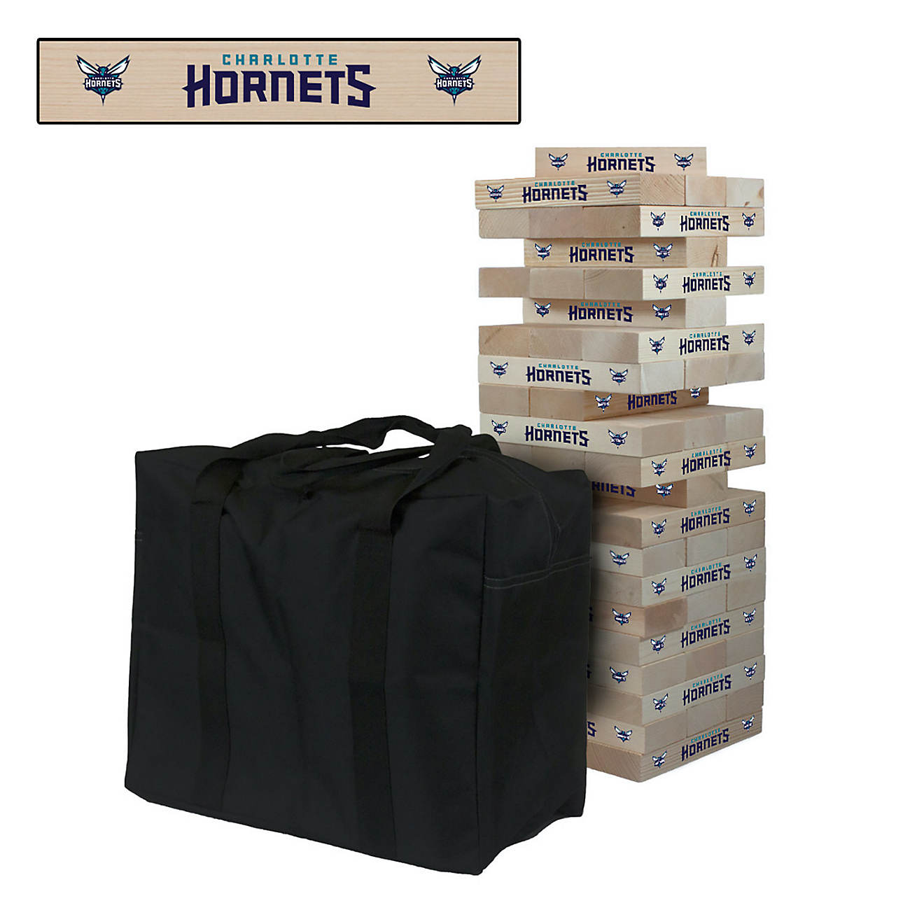 Victory Tailgate Charlotte Hornets Giant Wooden Tumble Tower Game                                                                - view number 1