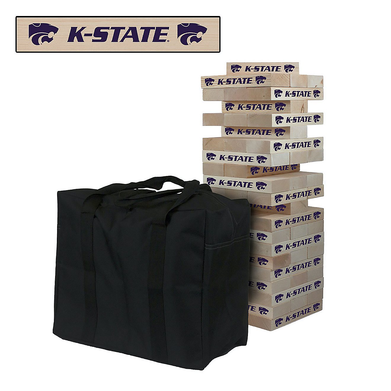 Victory Tailgate Kansas State University Giant Wooden Tumble Tower Game                                                          - view number 1