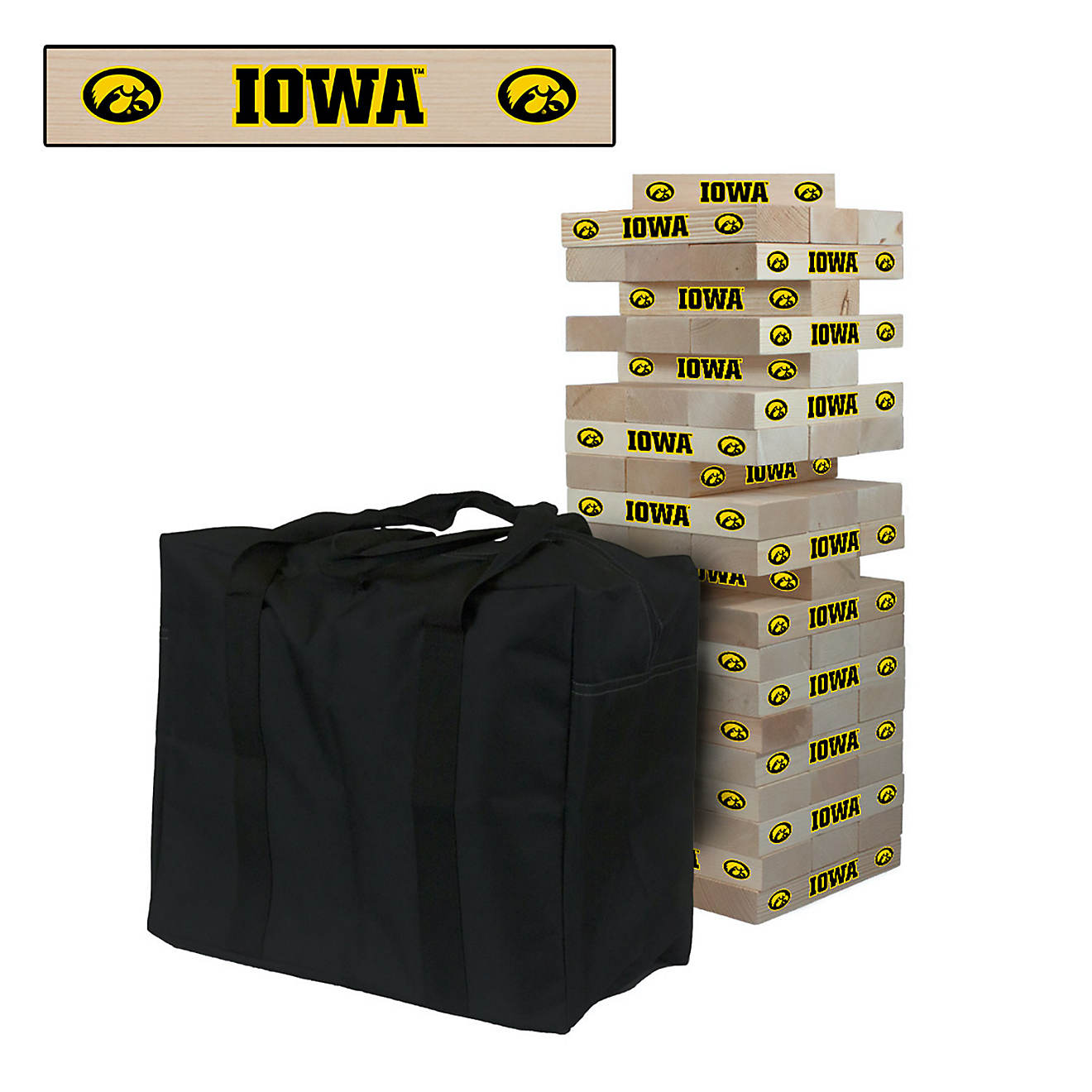 Victory Tailgate University of Iowa Giant Wooden Tumble Tower Game                                                               - view number 1