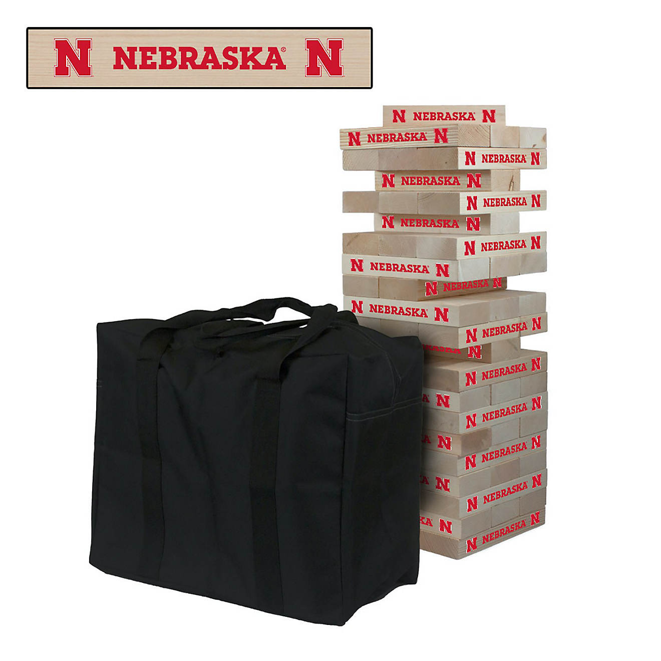 Victory Tailgate University of Nebraska Giant Wooden Tumble Tower Game                                                           - view number 1